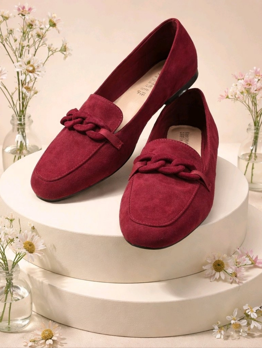 JOURNEE COLLECTION NEW IN BOX CORDELL LOAFERS RED 8.5